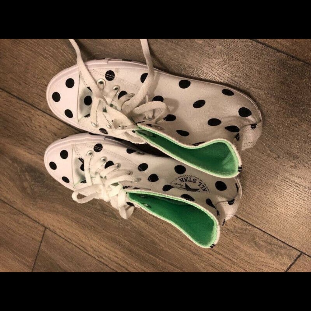 Brand New Converse All Star Polka Dots Sneakers